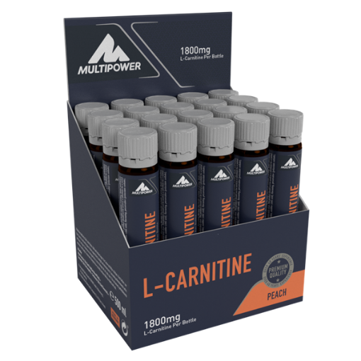 Slika Tekoči L-karnitin 20x25ml (100% ™Carnipure) - Breskev Multipower