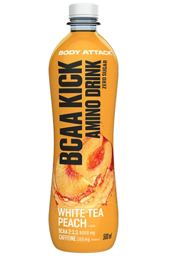 Slika BCAA KICK Beli Čaj Breskev - 500ml Body Attack