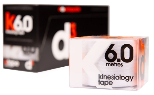 Slika K6.0 Kinezio Trak Bela 5cm x 6m - d3Tape