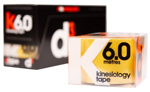 Slika K6.0 Kinezio Trak Rumena 5cm x 6m - d3Tape